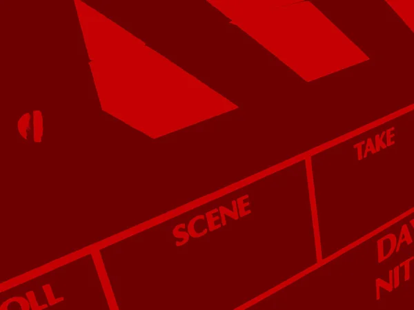 Clapboard Tonos Rojos Cerca — Foto de Stock