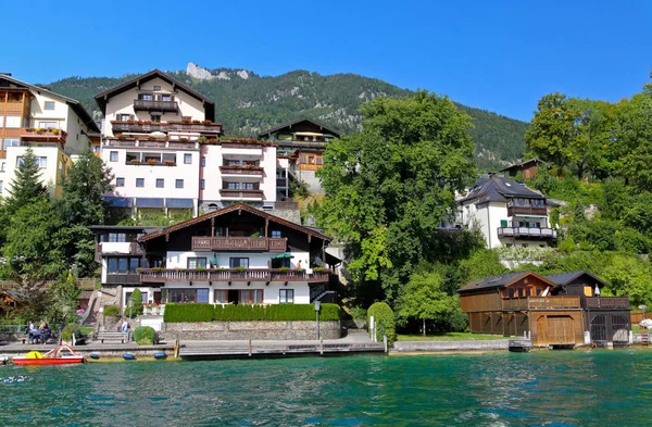Belle Wolfgang Dans Lake District Près Salzbourg Autriche — Photo