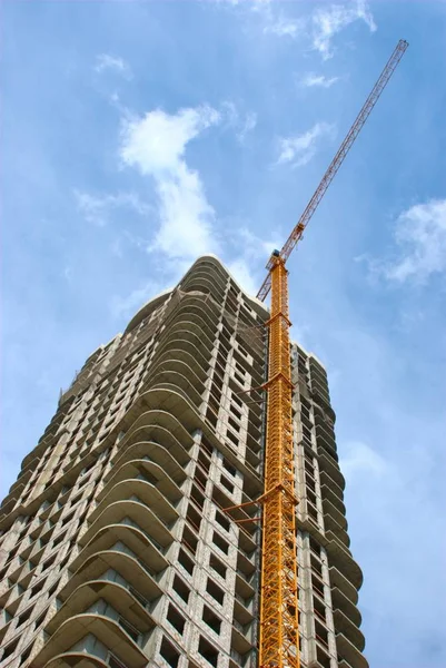 Construção Edifícios Habitação Múltipla — Fotografia de Stock