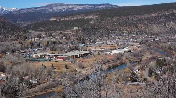 Landschaft Der Gebäude Der Innenstadt Durango Colorado — Stockfoto