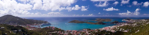 Widok Port Charlotte Amalie Thomas — Zdjęcie stockowe