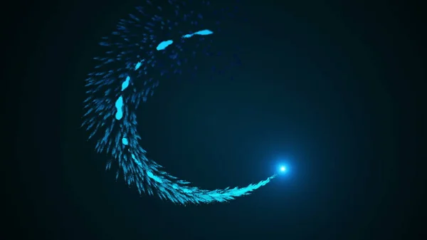 Dancing Fireworks Particles Light Streak Looping Motion 4K resolution Ultra-HD.
