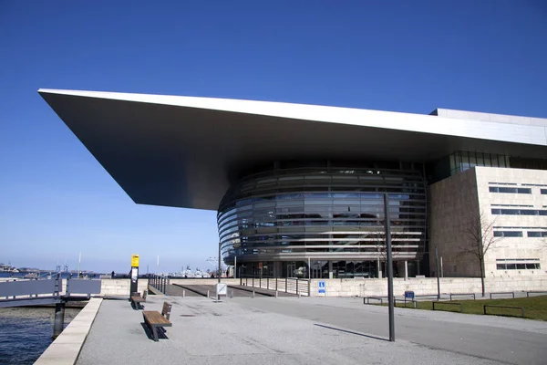 Impresionante Teatro Ópera Moderno Copenhague — Foto de Stock