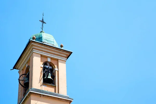 Antigua Torre Del Reloj Italia Europa Vieja Piedra Campana — Foto de Stock