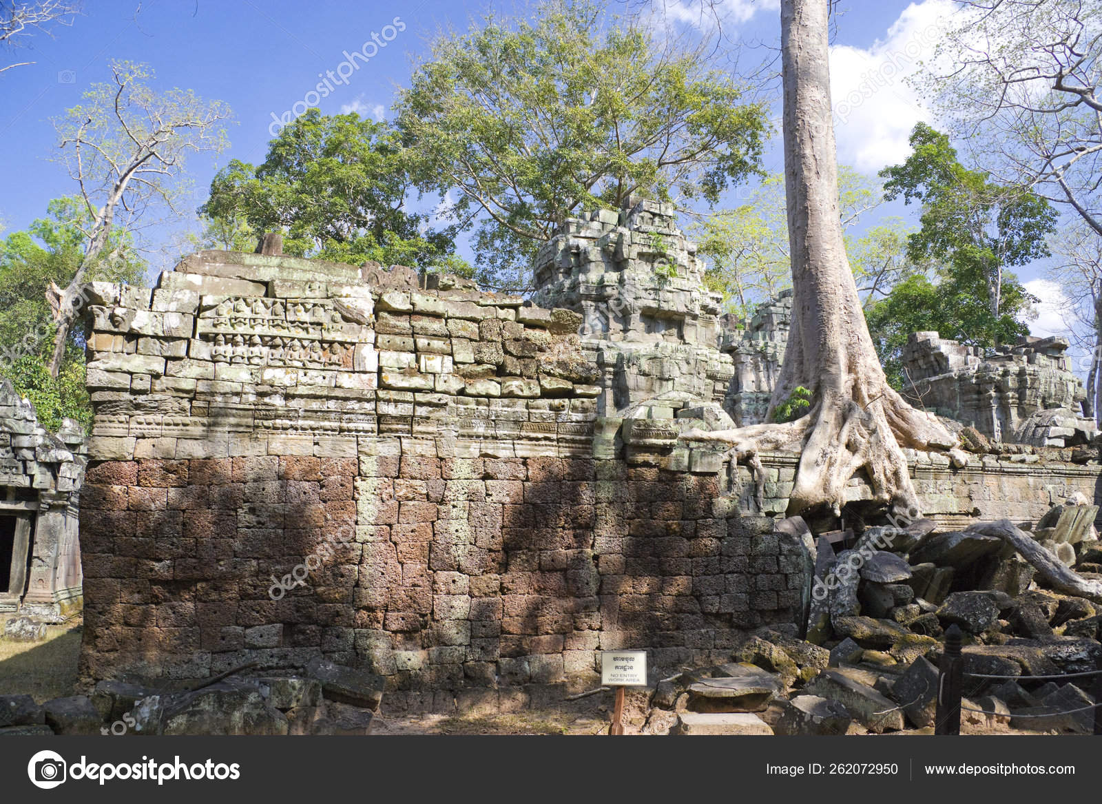 Image Unesco World Heritage Site Prohm Located Siem Reap Cambodia
