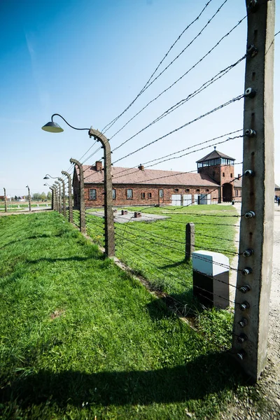 Campo Concentración Exterminio Nazi Alemán Polonia Auschwitz Birkenau — Foto de Stock
