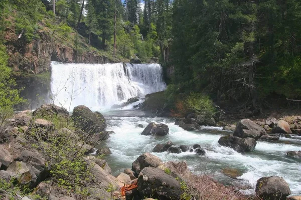 Бренді Creek Falls Досить Мало Футів Крапля Вздовж Бренді Крик — стокове фото