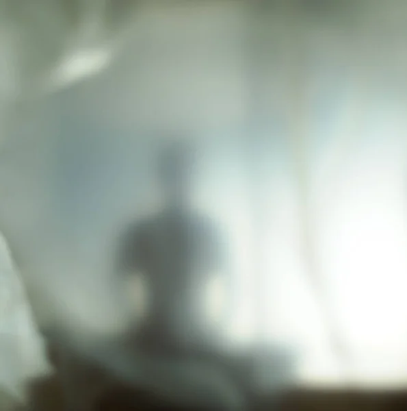 Blurred Silhouette Human Spirit Light — Stock Photo, Image