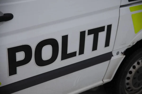 Close Politi Car — Stock fotografie