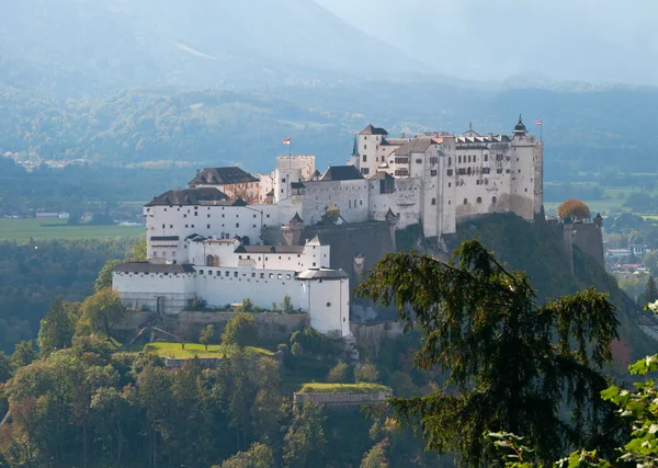 Fortaleza Hohensalzburg Outono Salzburgo Áustria — Fotografia de Stock
