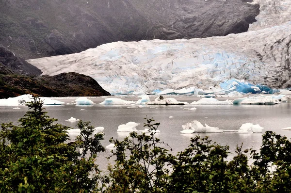 Alaszkai Gleccserek Természetes Háttér — Stock Fotó