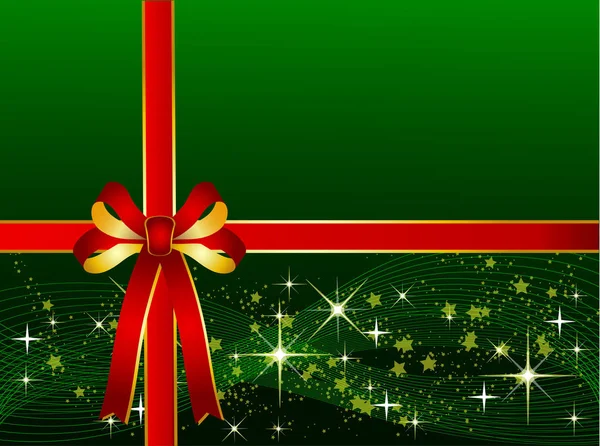 Fondo Navidad Verde Con Cinta — Foto de Stock