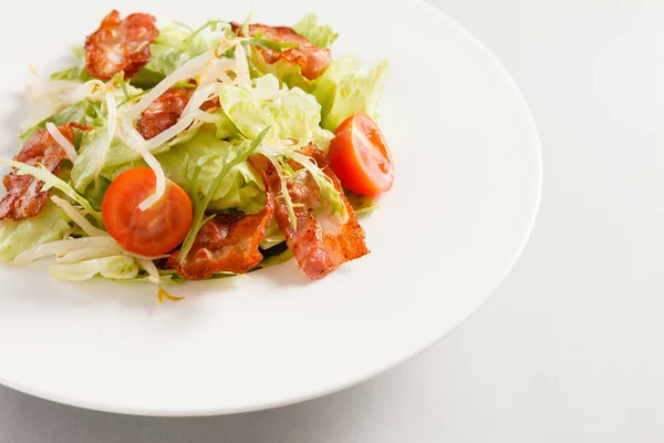 Salad Bacon Close View — Stock Photo, Image
