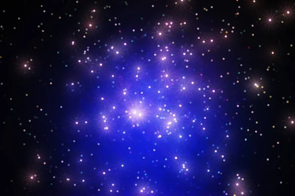 Yer Galaksiye Illüstrasyon Parlayan Yıldız Arka Plan — Stok fotoğraf