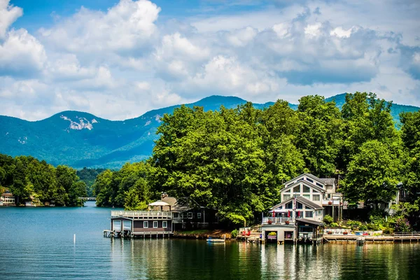 Paesaggio Intorno Lago Attirare Nord Carolina — Foto Stock