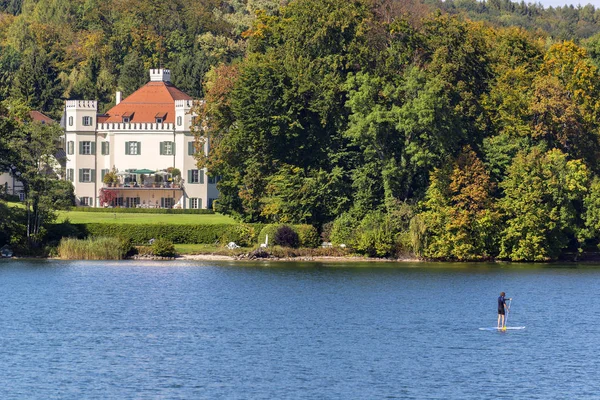 Imagen Sisi Castle Possenhofen Lago Starnberg Baviera Alemania —  Fotos de Stock