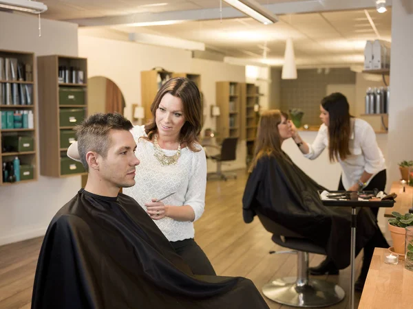 Customers Hairdressers Beauty Shop — Stock Photo, Image