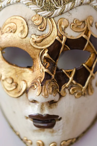 Máscara Carnaval Veneciano Tradicional Pared — Foto de Stock
