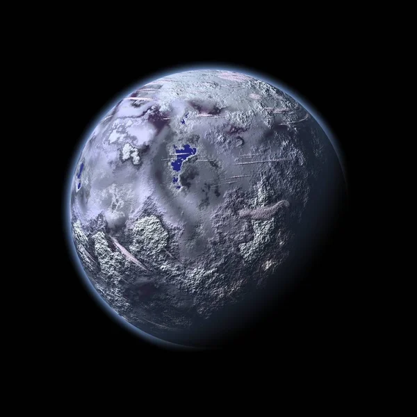 Image Ice Planet Space — Stock Photo, Image