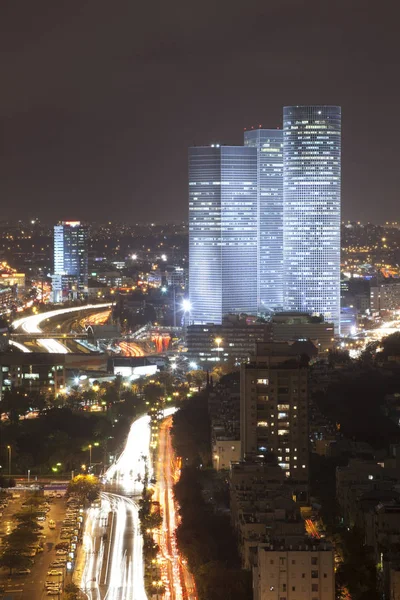 Night City Tel Aviv Natten Israel — Stockfoto