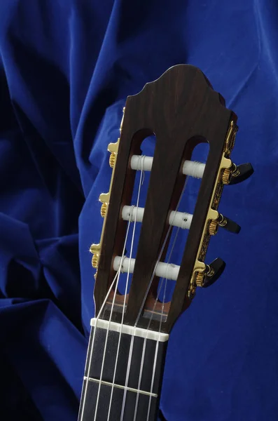 Cabeça Guitarra Clássica Artesanal — Fotografia de Stock