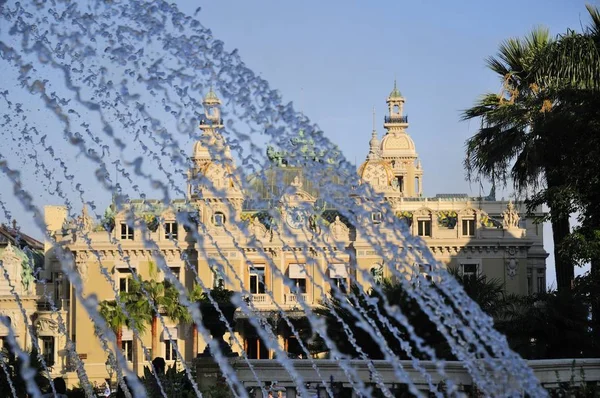 Famoso Gran Casino Jardín Montecarlo Monaco — Foto de Stock