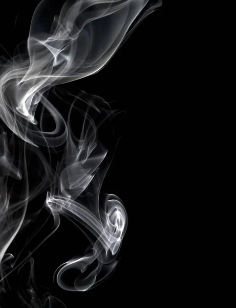 Image Abstraite Des Traînées Fumée Gelées Avec Flash Hors Appareil — Photo