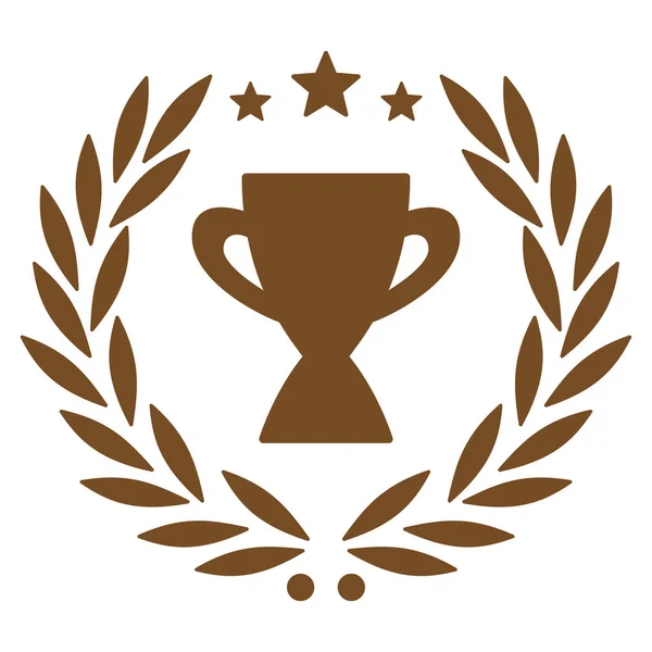 Ikona Chwały Konkursu Sukces Bicolor Icon Set Styl Glifów Płaskie — Zdjęcie stockowe
