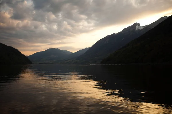 Danau Alps Warna Warni Alam Nada — Stok Foto