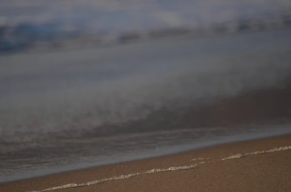Літній Пляжний Серфінг Піна Над Піском — стокове фото