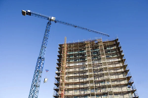 Local Construção Partir Vista Ângulo Baixo — Fotografia de Stock