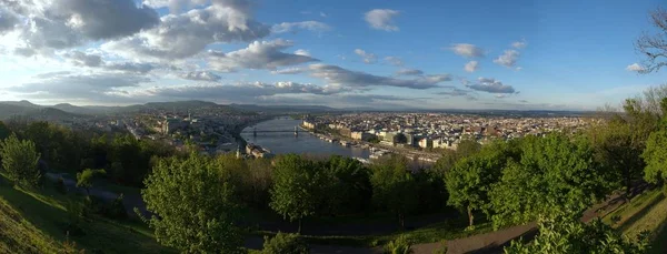 Vue Panoramique Budapest Avec Ciel Bleu — Photo