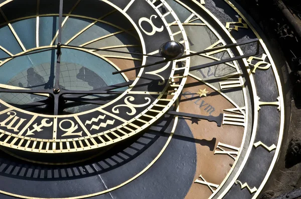 Detalle Del Famoso Reloj Astronómico Praga — Foto de Stock