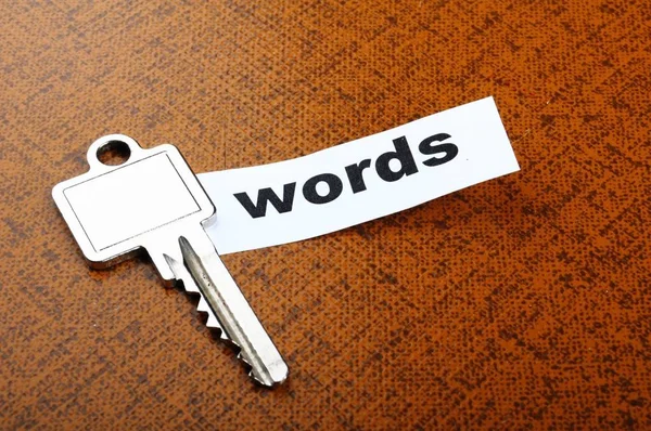 keywords metadata or seo concept with key and word