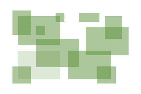 靠近图片堆的绿色说明大和小的长方形 隔离在白色背景 — 图库照片