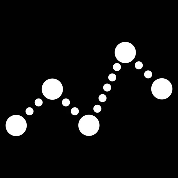 Diagrammsymbol Stil Ist Flaches Symbol Weiße Farbe Abgerundete Ecken Schwarzer — Stockfoto