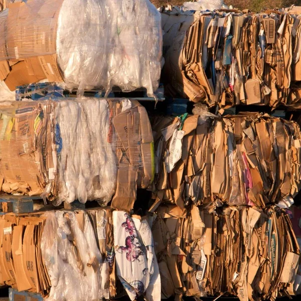 Caixas Prontas Para Serem Recicladas — Fotografia de Stock