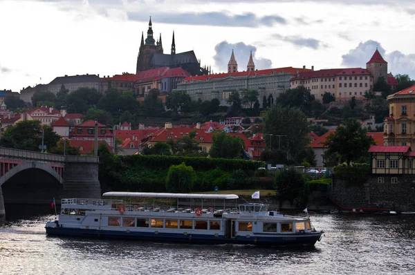 Vista Castelo Praga Sobre Rio — Fotografia de Stock