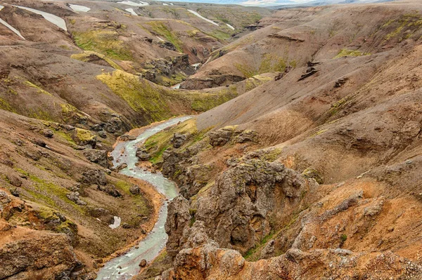 Islandia Una Tierra Hielo Fuego Zona Geotérmica Kerlingarfjoll Puede Ver — Foto de Stock