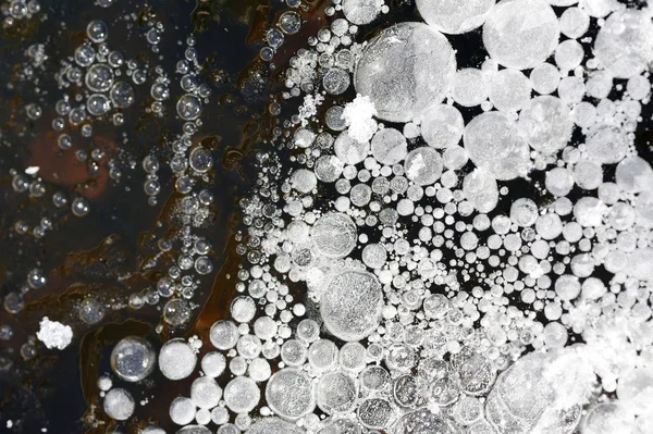 얼음의 배경을 클로즈업 — 스톡 사진