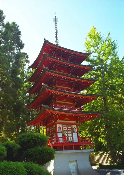 Jardín Japonés Del San Francisco California Fue Una Característica Inmensamente — Foto de Stock