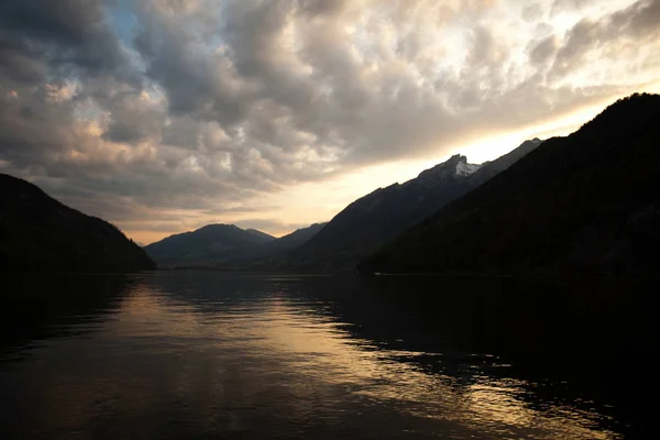 Danau Alps Warna Warni Alam Nada — Stok Foto