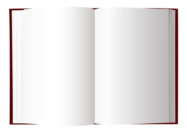 Відкрити Книгу Білими Сторінками Кімнатою Додавання Тексту — стокове фото