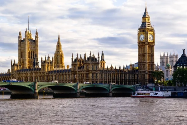 Londra Skyline Big Ben Westminster Gösteren — Stok fotoğraf