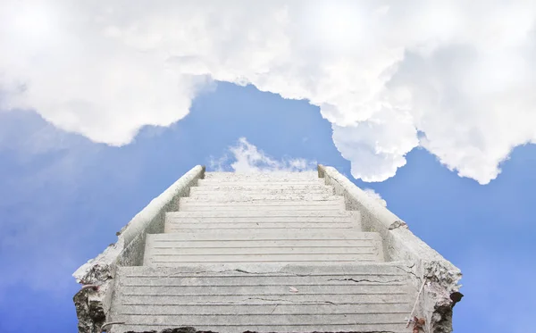 Escadaria Céu Para Céu Azul — Fotografia de Stock