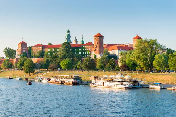 Wawel Castle Est Situé Sur Une Colline Une Altitude 228 — Photo