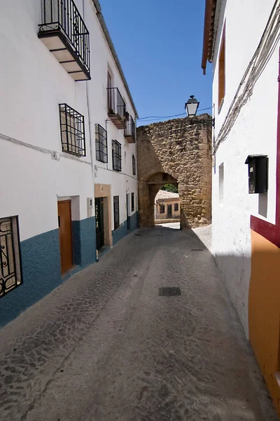 Puerta Mudéjar Pueblo Sabiote Detalle Buzón Para Cartas Puerta Una — Foto de Stock