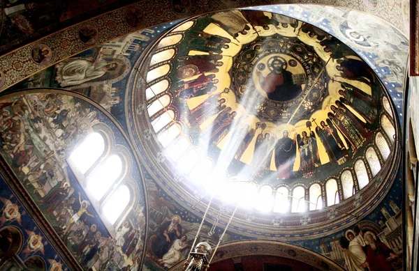 Interior Catedral Ortodoxa Sibiu Rumania — Foto de Stock