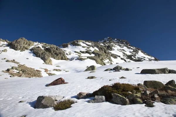 Nieve Gredos Montañas Avila España —  Fotos de Stock