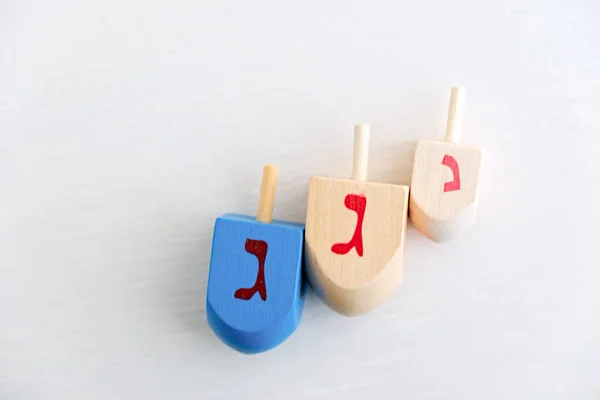 Sembolleri Yahudi Bayramı Hanuka Sevivon — Stok fotoğraf